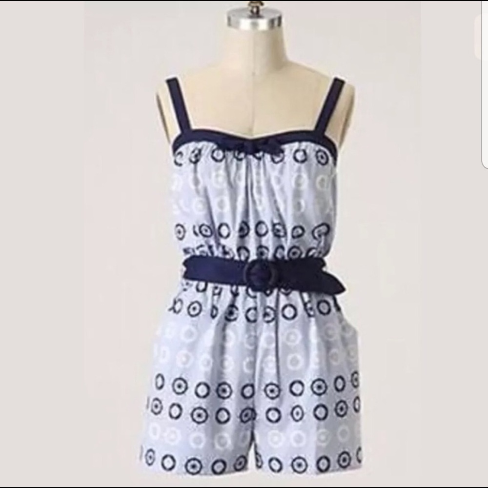 * Anthropologie Mermaid Helmswoman Romper